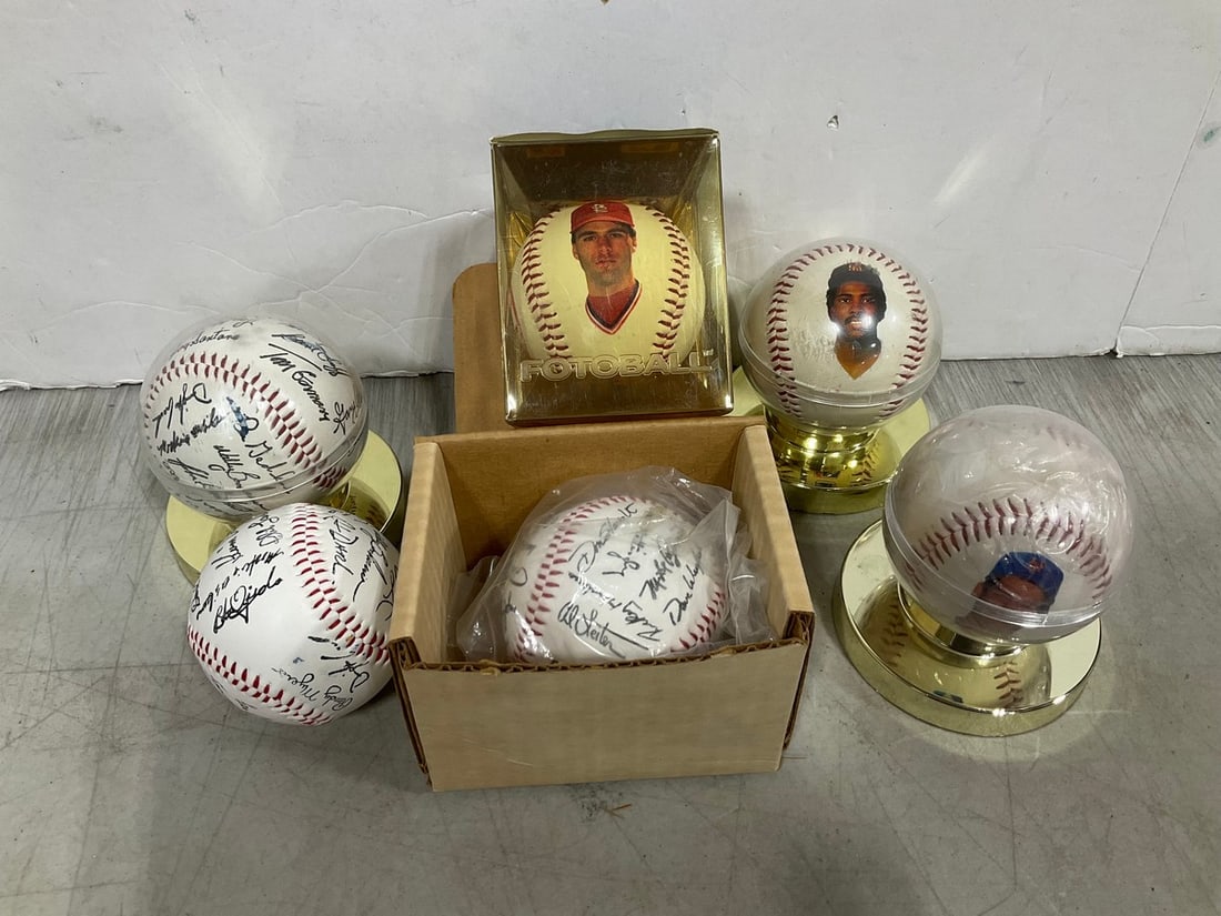 Autographed baseballs: Autographed baseballs