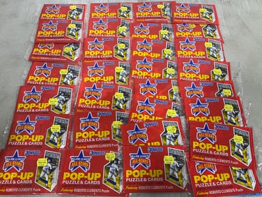 DonRuss major league pop up puzzle and cards packs