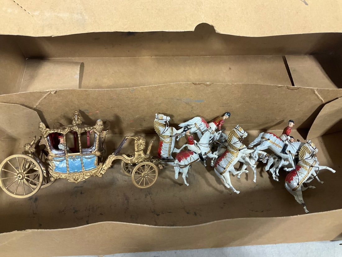 Vintage 1950's Britains royal coronation coach: Vintage 1950's Britains royal coronation coach