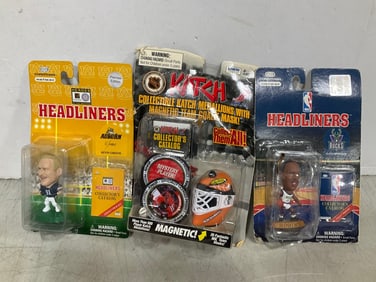 NBA/NFL Headliners collectibles(Glenn Robinson/Kevin Greene) and Katch NHL set