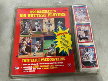 1990's baseballs 100 hottest players collectible set(new in package)