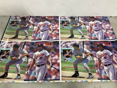 Double sided vintage baseball poster(22.5in.x34in.)