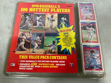 1990's baseballs 100 hottest players collectible set(new in package)