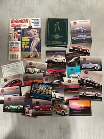 Cards World collectible cards and vintage Baseball Digest book