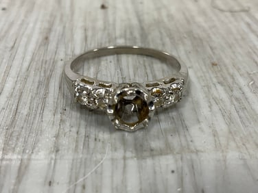 14k Gold Ring with Diamonds