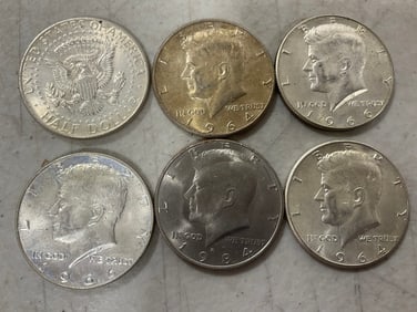 Kennedy Half Dollars (some silver)
