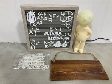 Decorative Letter Board, Mr. P Shy Lamp, and more