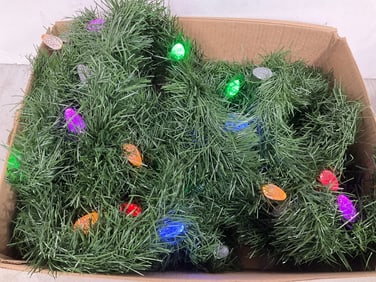 Christmas Rope Garland with Lights (18 Feet)