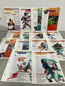 Vintage Football Champions player highlights pages