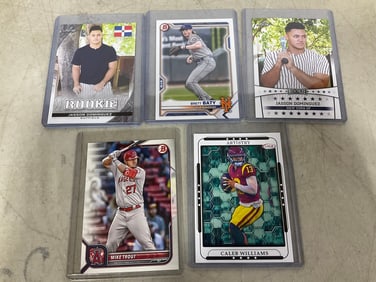 Collectible baseball cards(Jasson Dominguez,Mike Trout, and more)