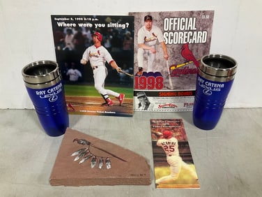 Ray Catena Bottles, 1998 Mark Mcguire Home Run Program, and more