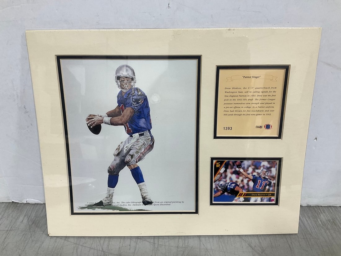 Legends and Superstars player collage(Drew Bledsoe-11in.x14in.): Legends and Superstars player collage(Drew Bledsoe-11in.x14in.)