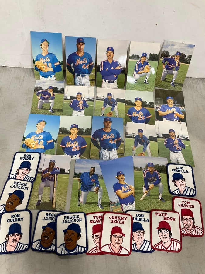 NY Mets photographic prints and baseball player iron on badges: NY Mets photographic prints and baseball player iron on badges