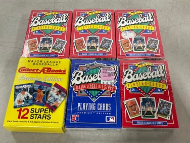 1990/91 Major League All Stars playing cards and Premier edition super stars cards