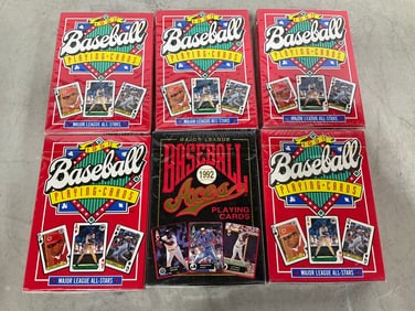 1991 Major League All Stars playing cards and 1992 Baseball Aces playing cards(sealed)