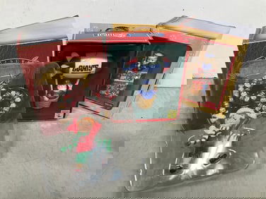 Vintage Christmas ornaments(NY Giants, Cracker Jack, and Campbells)