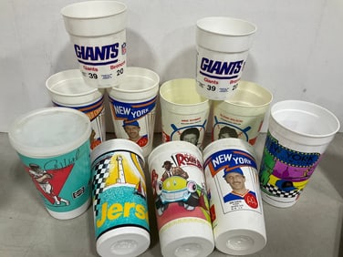 Vintage McDonald's cups/Big Gulp cups(NY Giants, Ohiladelphia Phillies, and more)
