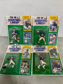 Starting Lineup collectibles(Bruce Smith, Jim Kelly, Odessa Turner, and more-new in package)