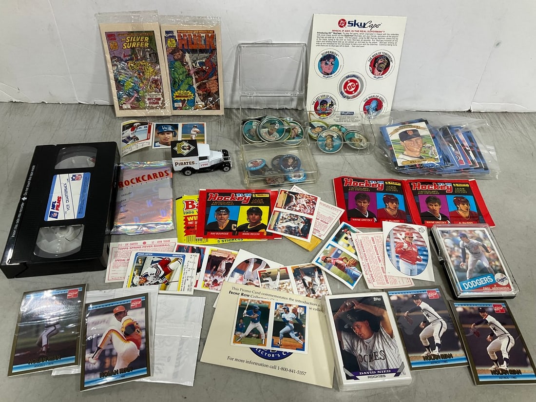 Vintage sports cards, VCR NFL film, skycaps, and more (1 of 1)