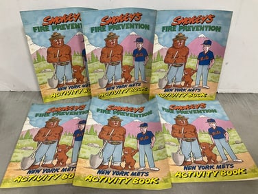 Smokey's fire prevention NY Mets activity books