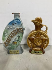 Beam decanters(one missing top-12in.tall)