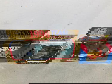 1997 Carolina Monarchs collectible and 1996 Eagles team collectible(new in box)