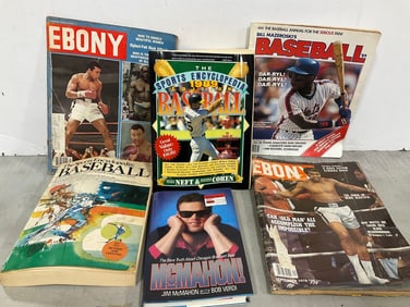 Vintage magazines, sports encyclopedias, and more