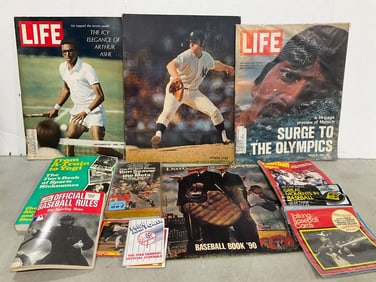 1960's/70's Life magazines, Sparky Lyle print(11in.x14in.), and more