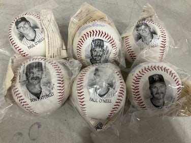 Don Mattingly and Paul O'Neill photo balls(new in package)