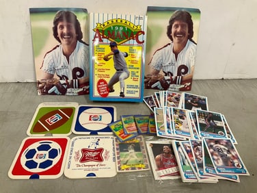 1988 collectible baseball cards, 1991 Baseball almanac, and more