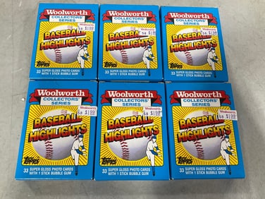 1988 Woolworth Collector Series Baseball Highlights cards