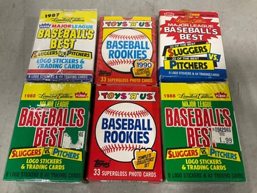 1980's/90's collectible baseball cards(some sealed)