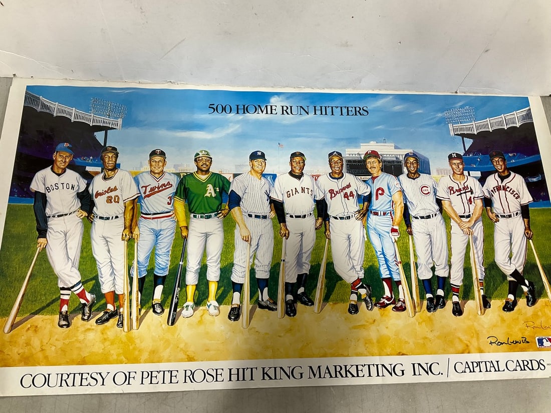 500 Home Run Hitter poster print by Ron Lewis(20.5in.x38in.) (1 of 1)
