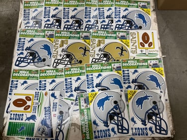 Sports self stick wall decorations(Lions/Saints-new)