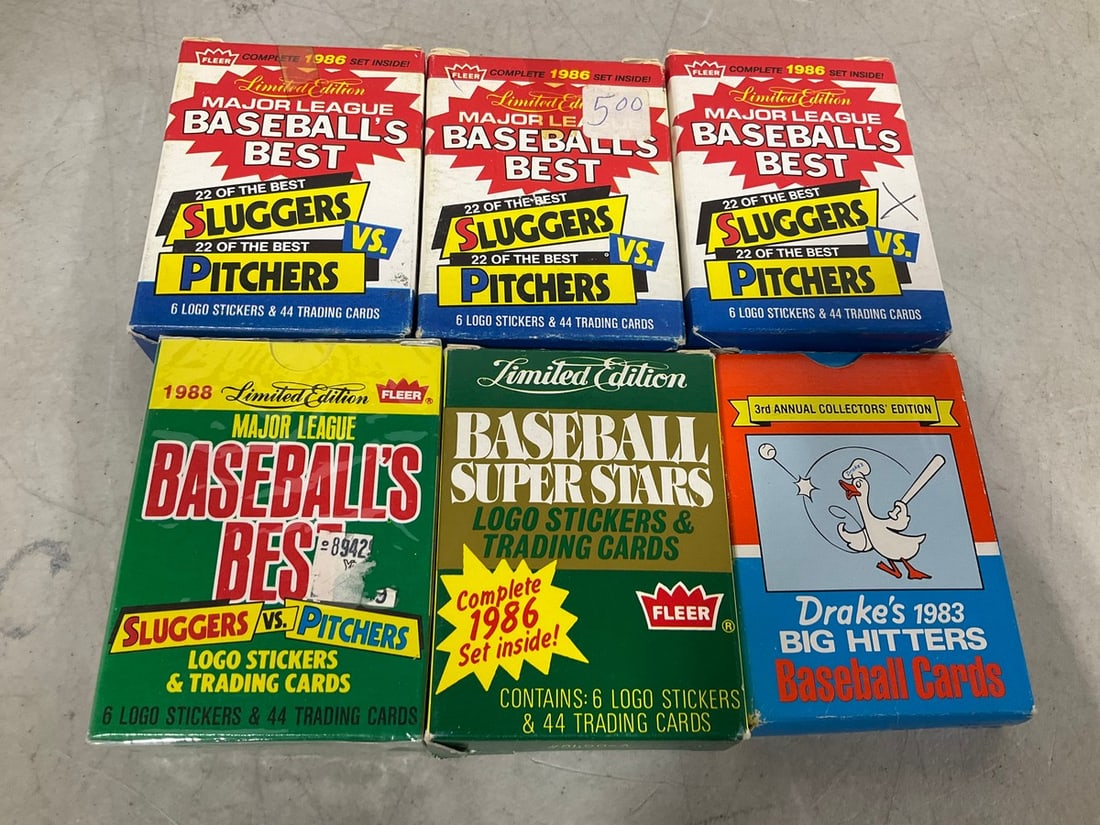 Vintage collectible baseball cards(1983,1986, 1988) (1 of 1)