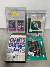 Classic MLB board games(sealed), Fleer slam dunk book, and more