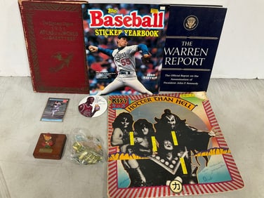 1989 Topps sticker yearbook, vintage books, and more