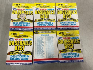 1987 MLB Baseball's Best Sluggers vs. pitchers cards(sealed)