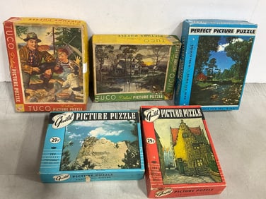 Vintage picture puzzles