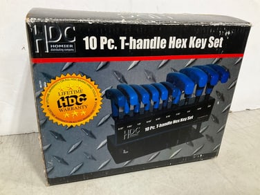 10 pc. T-Handle Hex Key Set