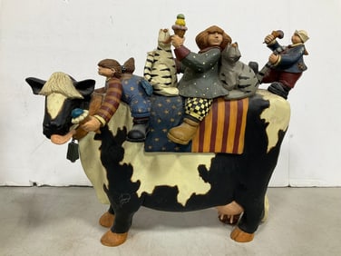 Blue Moon Express Ceramic Figure (7.5in Tall)