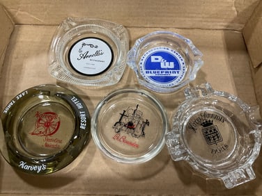 Various Glass Ash Trays