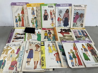 Various Fashion Patterns (Simplicity, McCalls, and more)