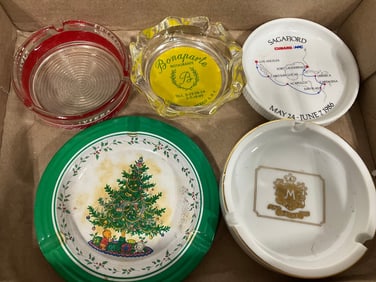 Various Decorative Ash Trays