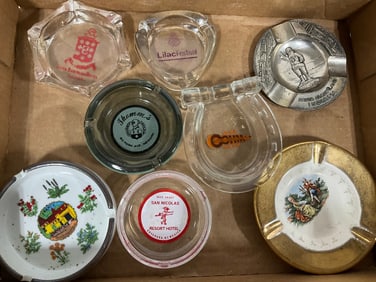 Various Decorative Ash Trays