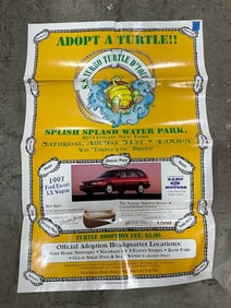 Splish Splash Water Park Riverhead New York Adopt a Turtle poster(24in.x36in.)