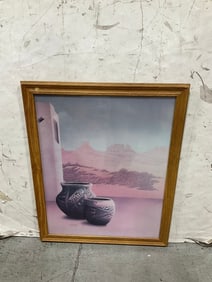 Framed southwestern art print by Carlos Rios(25.5in.x31.5in.)