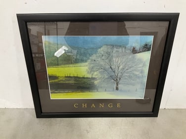 Framed Change lenticular print(18in.x22in.)