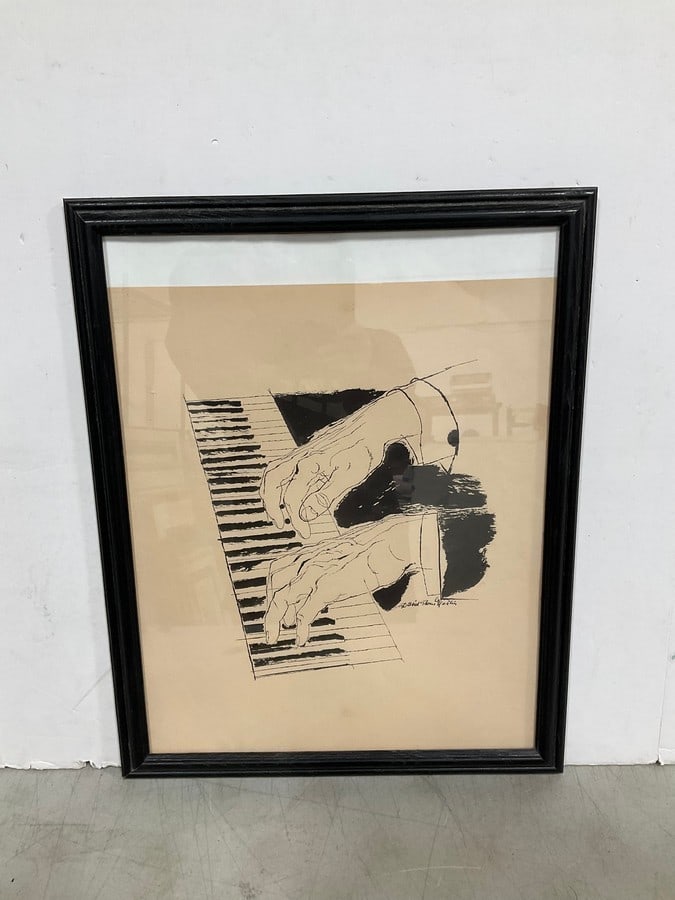 Framed artwork by David Stone Martin(16in.x20in.) (1 of 1)