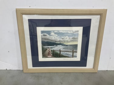 Framed lithograoh by Emanuel Schary(21in.x25.5in.)